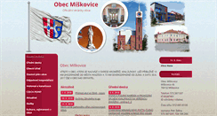 Desktop Screenshot of obecmiskovice.cz